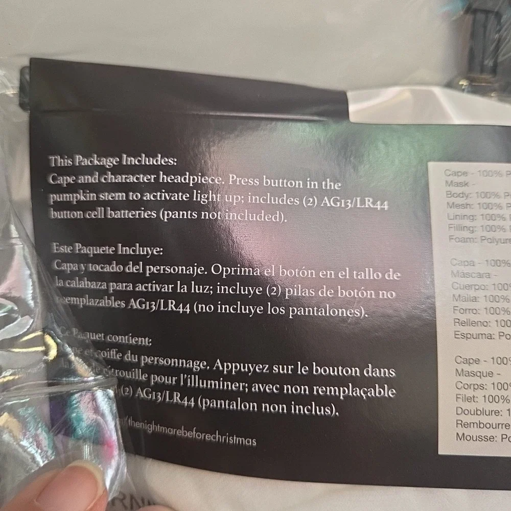 Nightmare Before Christmas Zero Classic Costume Toddler‎ 2T - Picture 7 of 7